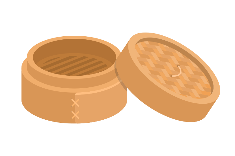 Panier à étuver en bambou