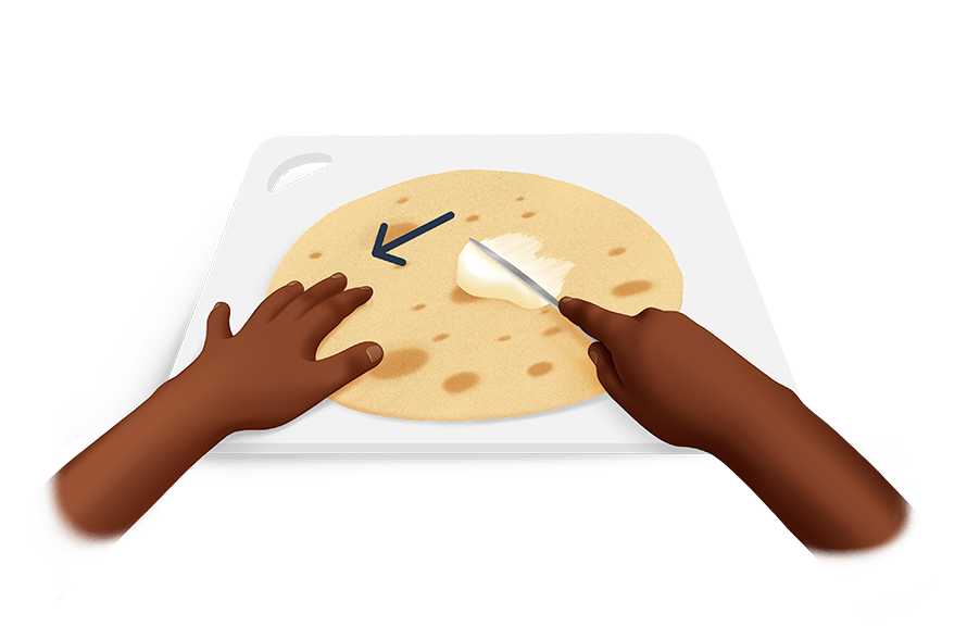 Tartiner une garniture