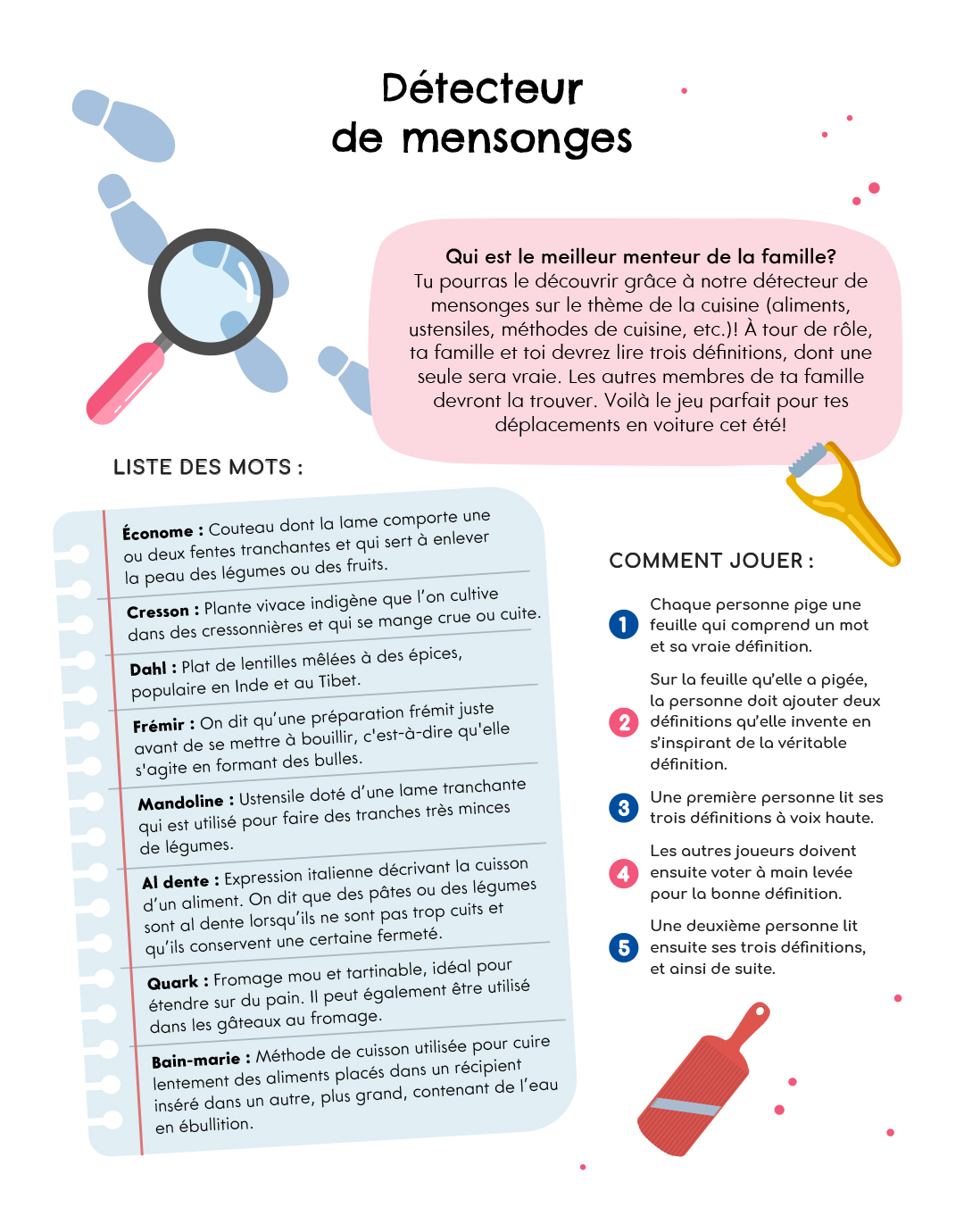 Jeu de détecteur de mensonges