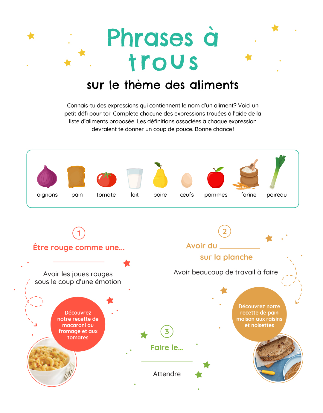 Phrases à trous... allez, on joue!