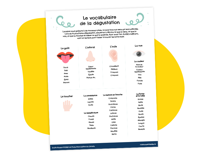 Le vocabulaire de la dégustation