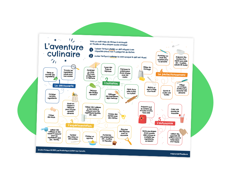 Tâches culinaires pour les enfants 