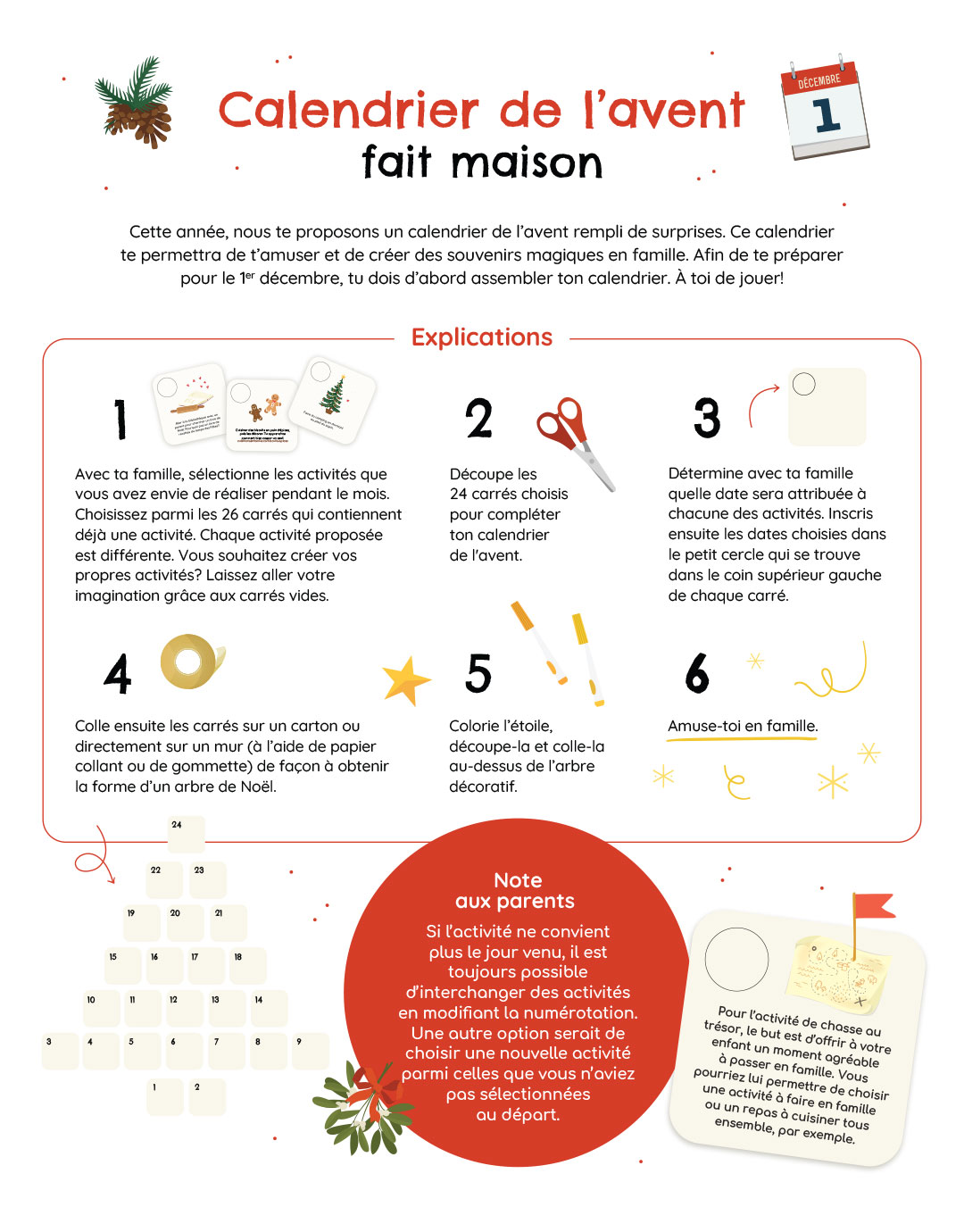 Calendrier de l’avent fait maison