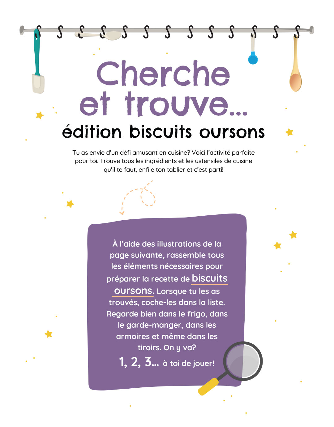 Cherche et trouve… édition biscuits oursons