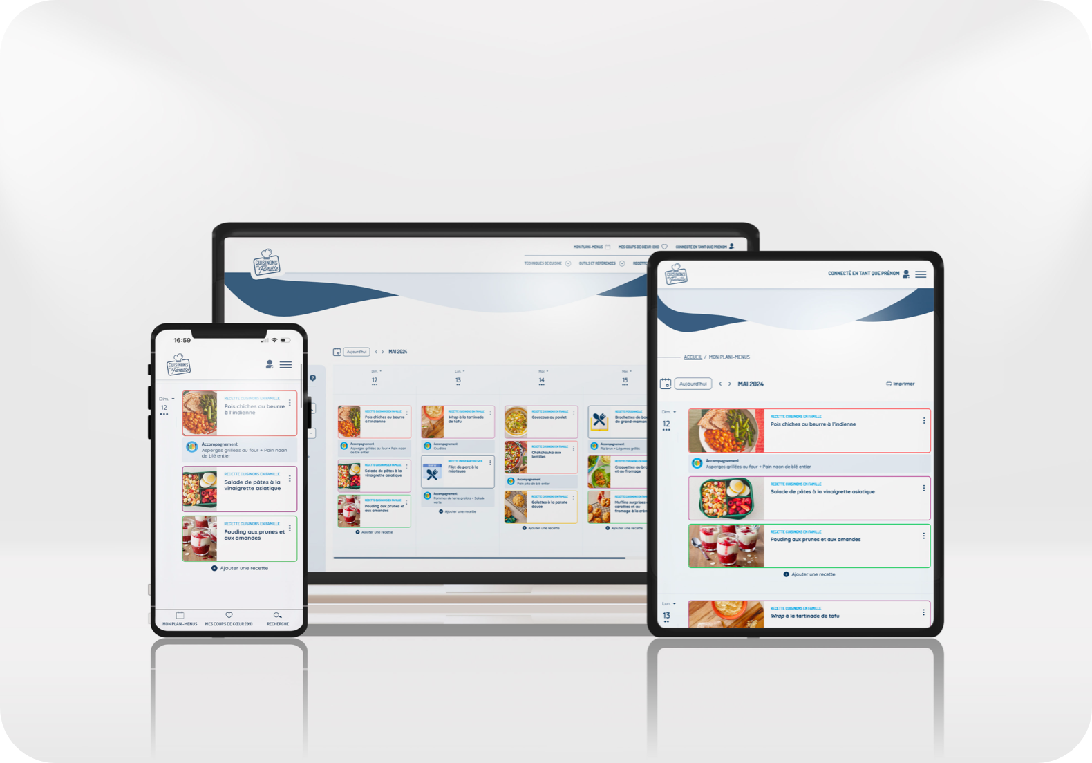 Planifiez sur tous vos appareils